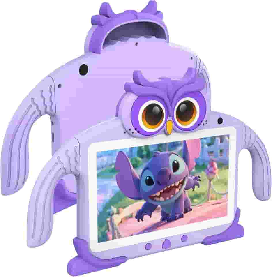 Tablet infantil de 7 polegadas para crianças de 3 a 7 anos, tablets infantis com aplicativos de aprendizagem, WiFi, controle parental, jogos educativos, tablets à prova de choque para