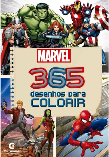 365 desenhos para colorir Marvel