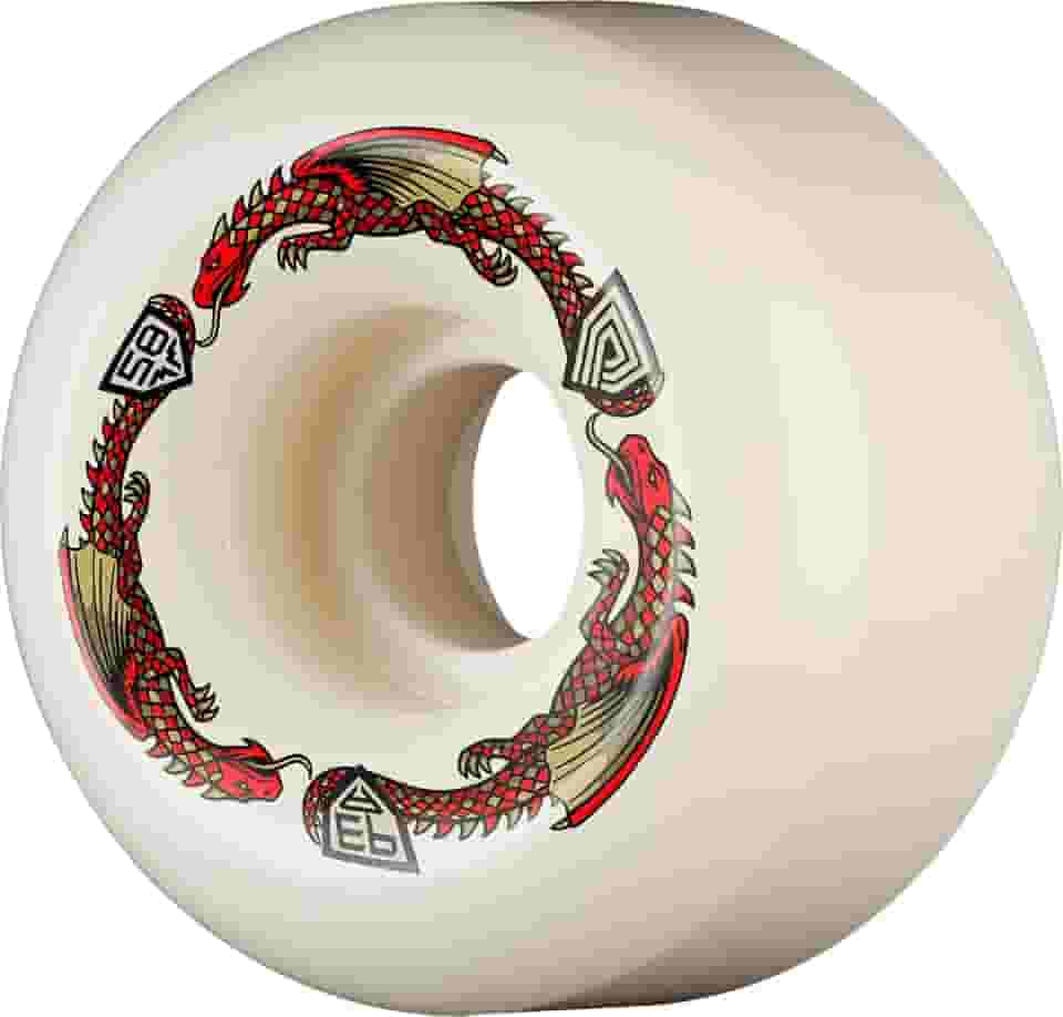 Powell Peralta Rodas de skate Dragon Formula 93A, ossos de rato, 58 mm x 33 mm