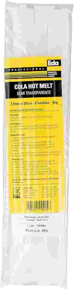 EDA Cola Quente Para Pistola 7 5 Mm X 30 Cm 8 Barras Eda