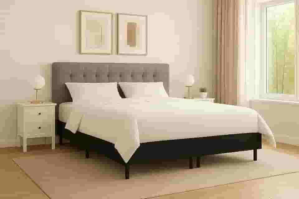 Cama Box King 2,03m Quarto Veludo Liso Luxo Bipartida- Preto