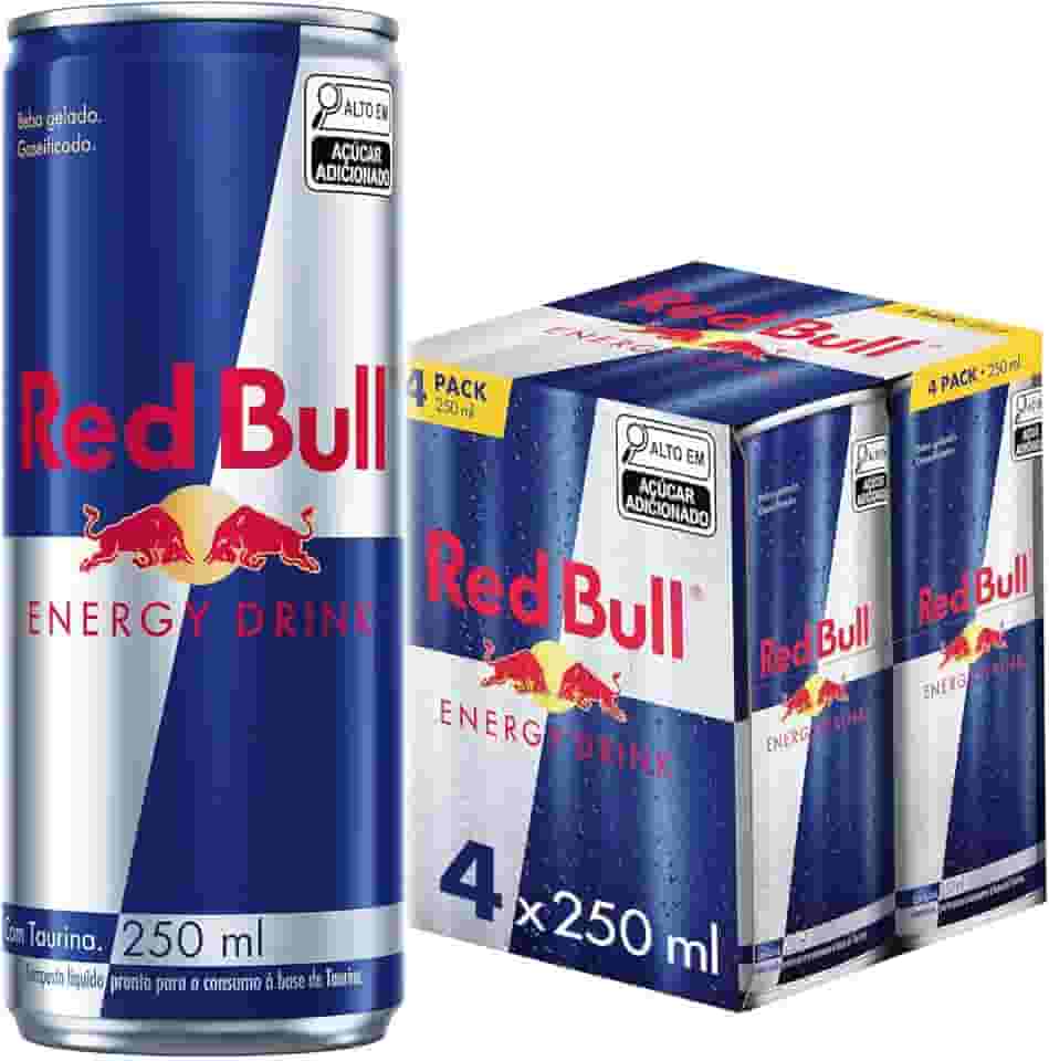 Pack de 4 Latas Red Bull Energético, Energy Drink, 250ml