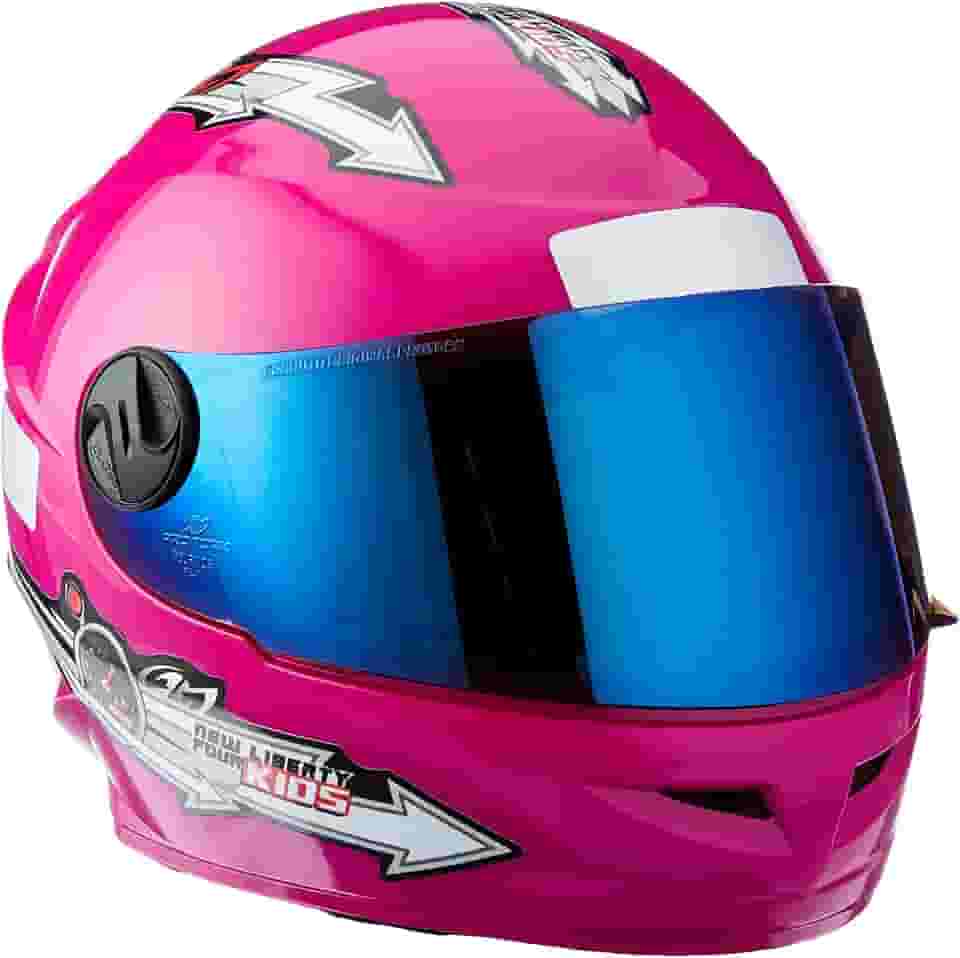 CAPACETE FECHADO PRO TORK LIBERTY FOR KIDS SOLID ROSA TAM. 54 VIS. IRIDIUM