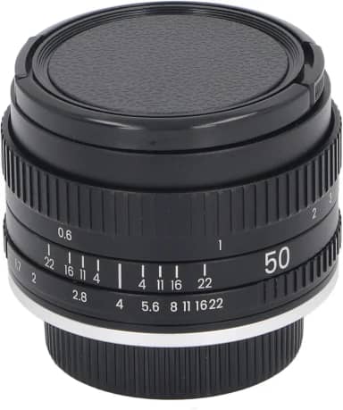 Lente de Grande Abertura 50mm F1.7 Câmera Manual de Foco Fixo Lente de Retrato de Quadro Completo para Câmera DSLR Sem Espelho de Montagem F