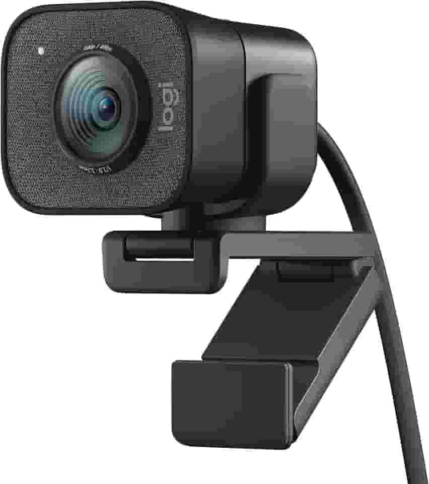 Webcam Full HD Logitech For Creators StreamCam Plus para Streaming e Criação de Conteúdo com Microfone Embutido, 1080p 60fps, Autofoco Inteligente, Conexão USB-C e Tripé Incluso