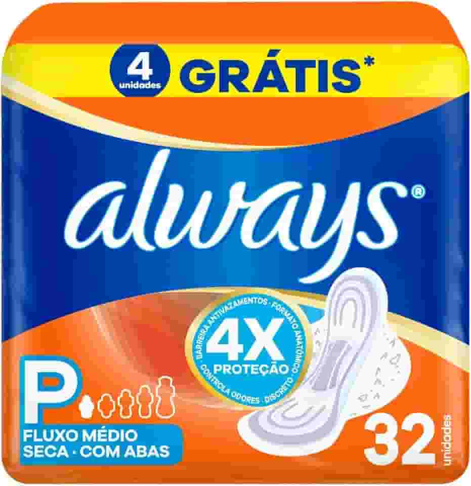 Absorvente Always Super Proteção Seca - 32 unidades