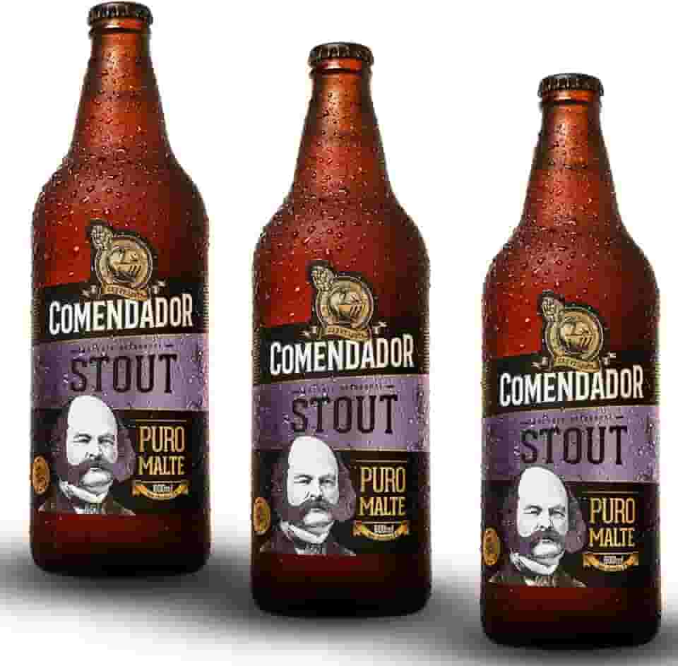 Cerveja Comendador Stout 600ml - 3 unidades