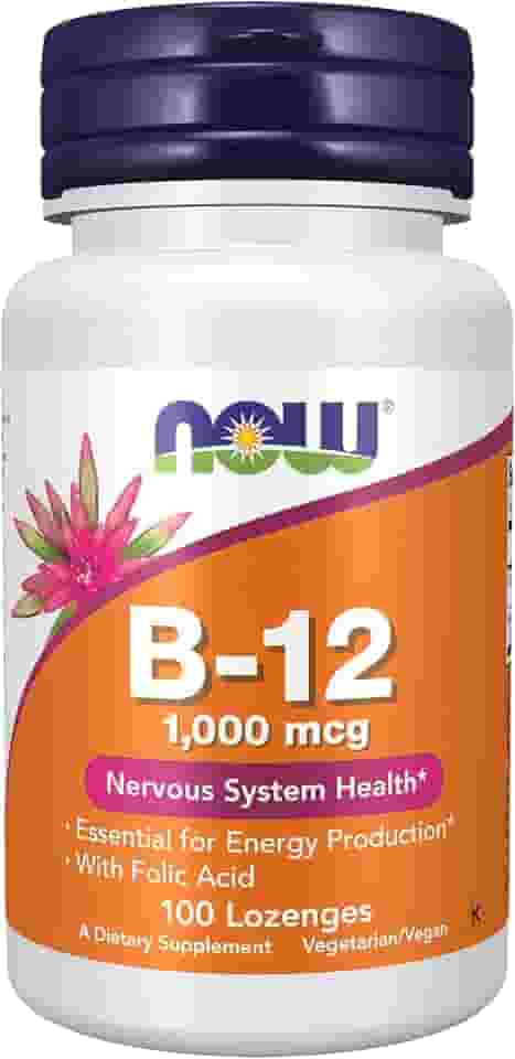 Vitamina B 12 1000mcg (100 pastilhas) Now Foods