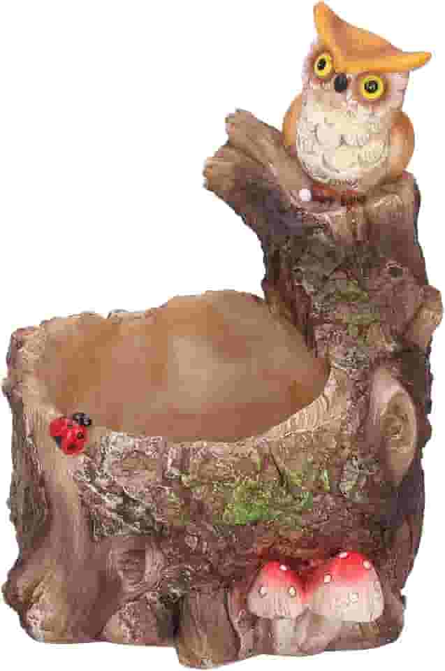 Plantador inovador de resina de bonsai de flores suculentas à prova d'água, design exclusivo de desenho animado, presente para amantes de plantas, jardim em miniatura, faça você mesmo (águia fica na