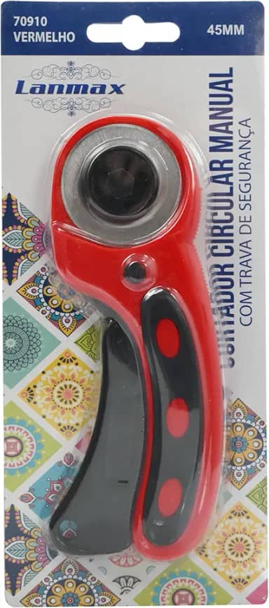 Cortador Circular Patchwork Vermelho