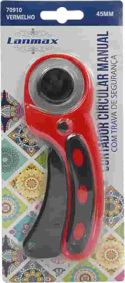 Cortador Circular Patchwork Vermelho