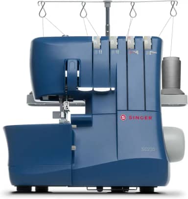 Máquina Overlock SINGER S0235 127 Volts | Estrutura em metal, Bainha Enrolada, Ponto Cadeia e de 2 Fios | Iluminação LED, Braço Livre, Largura e Comprimento Ajustáveis