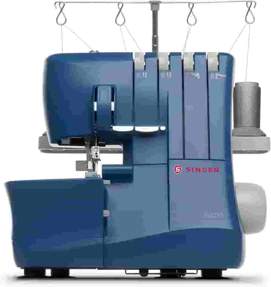 Máquina Overlock SINGER S0235 127 Volts | Estrutura em metal, Bainha Enrolada, Ponto Cadeia e de 2 Fios | Iluminação LED, Braço Livre, Largura e Comprimento Ajustáveis
