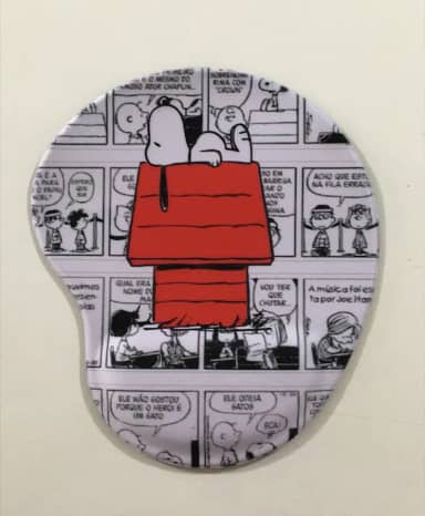 Mouse Pad Ergonômico Gota - Snoopy Jornal