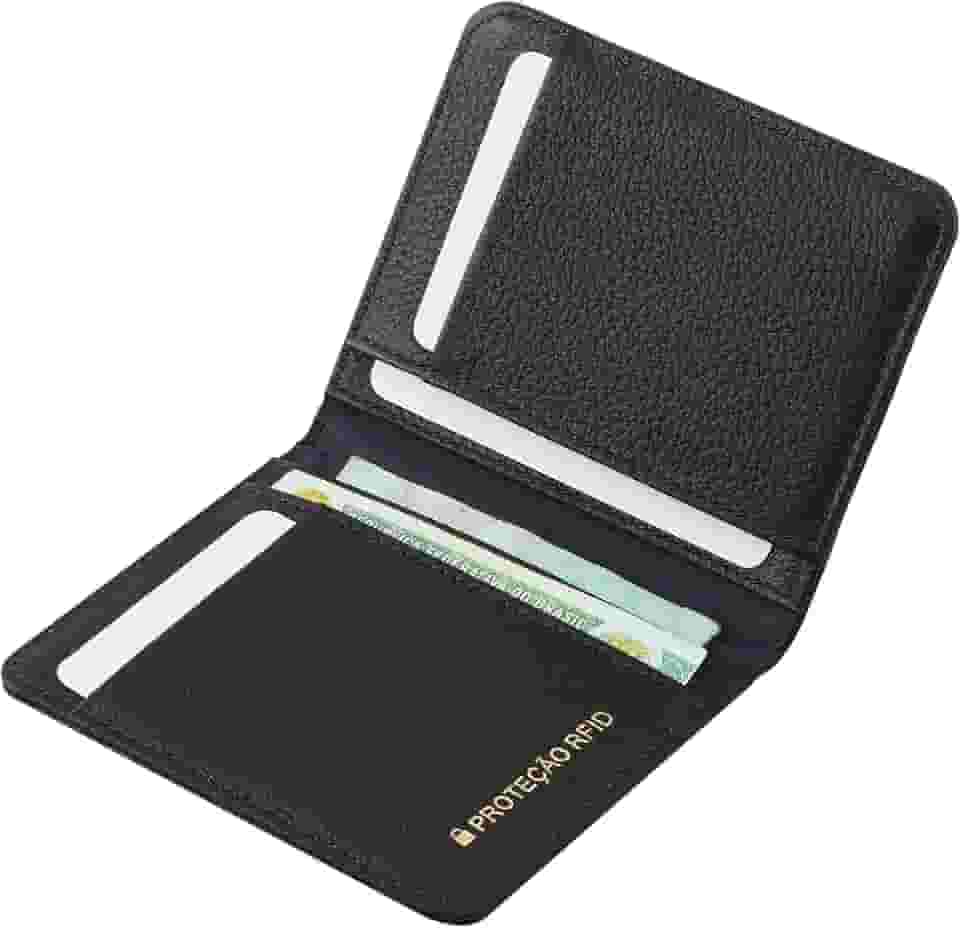 Carteira Masculina de Couro Bovino Legítimo com Proteção Antifurto RFID Couro50 661