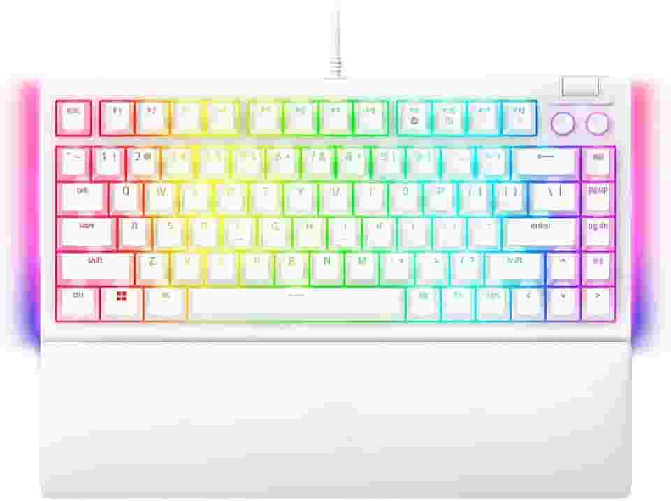 Teclado Razer BlackWidow V4 75% Branco - RZ0305001700
