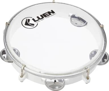 Pandeiro Abs Branco Junior Pele Cristal 08"- Luen