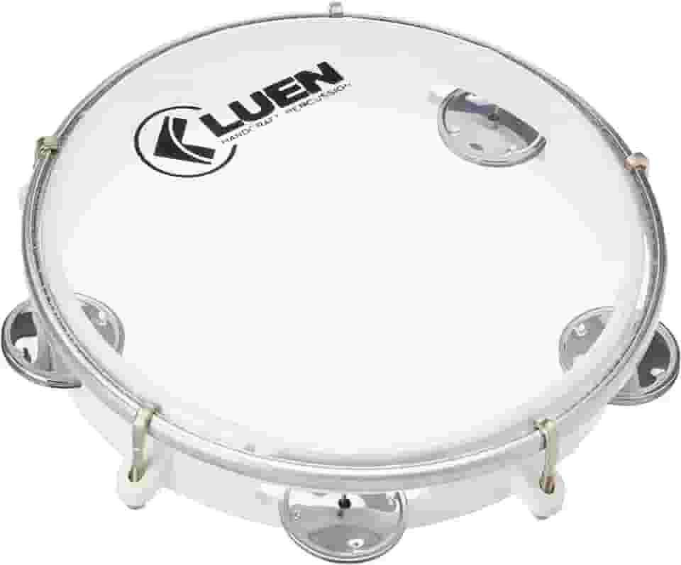 Pandeiro Abs Branco Junior Pele Cristal 08"- Luen