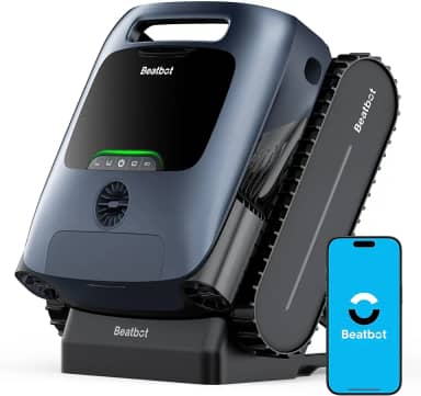 Beatbot AquaSense Pro Robô Aspirador de Piscina Automático - Limpeza Completa 5 em 1, Estacionamento Inteligente, Clarifica Água, Superfície Limpa, para Piscinas até 300m² - Azul Marinho