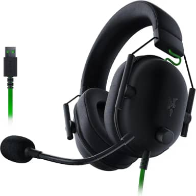 Razer Fone de ouvido BlackShark V2 X com fio para jogos com som surround 7.1, drivers de 50 mm, microfone com cancelamento de ruído