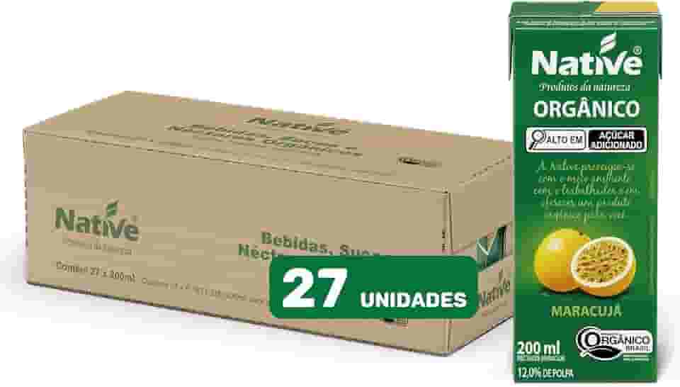 Pack Néctar de Maracujá Orgânico Native - Caixa com 27 unidades de 200ml