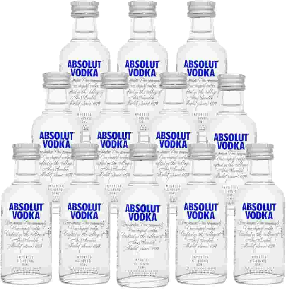 Mini Vodka Absolut, Kit 12 Unidades, 50ml
