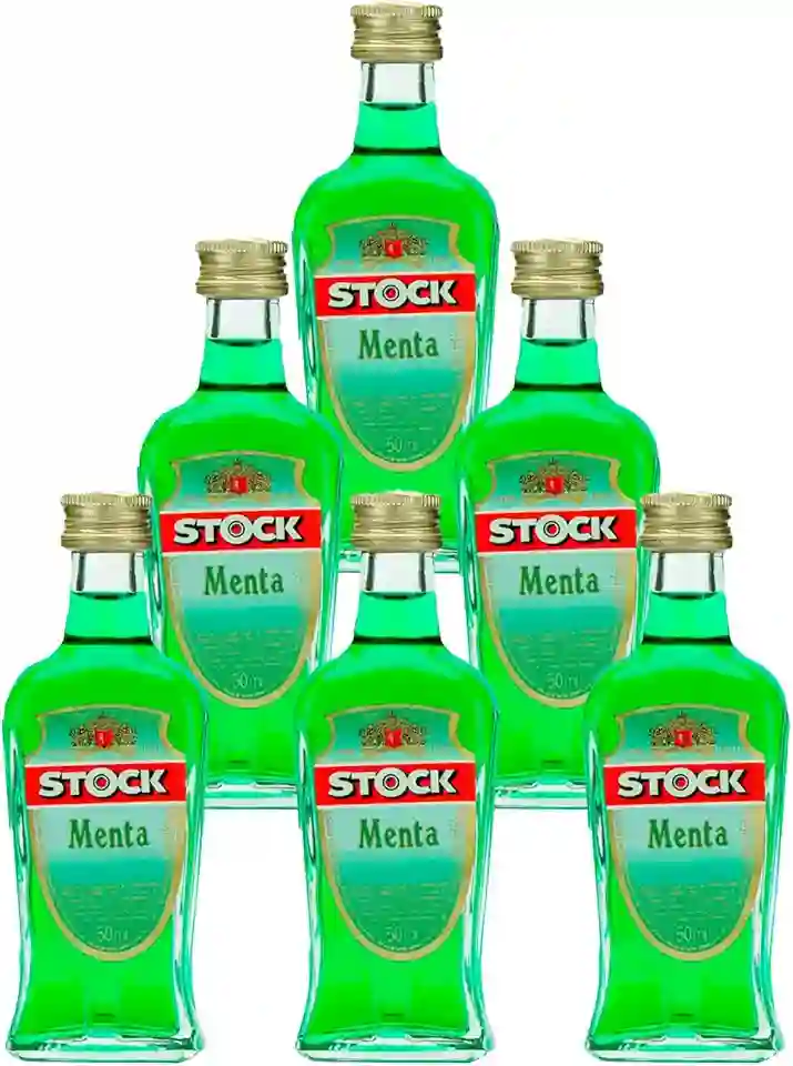 Miniatura Licor de Menta Stock Creme de Menta 50ml 6un