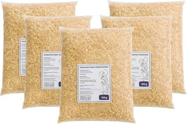 KIT 5 Serragem para Roedores, 350g, Substrato Natural para Coelhos, Porquinhos-da-Índia, Hamsters e Ratos, Controle de Odores, Mantém Pelagem Seca