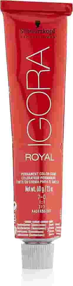 Schwarzkopf Tinta permanente para cabelo loiro médio Igora Royal 7-0 60 g da Schwarzkopf Professional