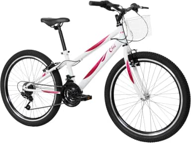 Caloi Bicicleta Infantil Ceci, Aro 24, Câmbio 21 Velocidades, Branca