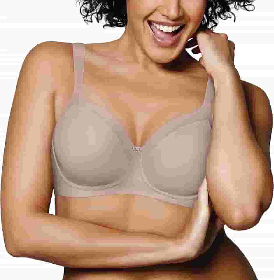 Sutiã Balconette Secrets feminino, cobertura total, sem fio, sutiã para figuras completas, Blush noturno, 38D