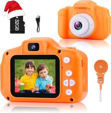 GKTZ Brinquedos Para Meninas De 3 A 8 Anos, Câmera Digital Crianças, Filmadora Crianças 3, 4, 5, 6, 7 E Anos Com Cartão Sd 32 Gb