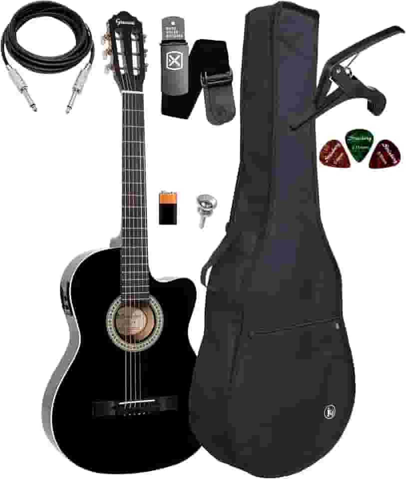 Violão Elétrico Giannini Sf14 Aço Flat Kit Capa E Acessorios