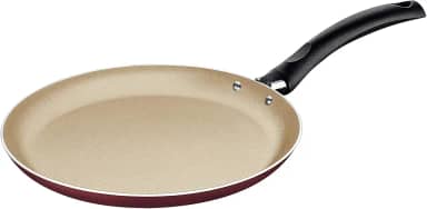 Panquequeira Tramontina Turim em Alumínio com Revestimento Interno e Externo em Antiaderente Starflon Max Vermelha 18 cm