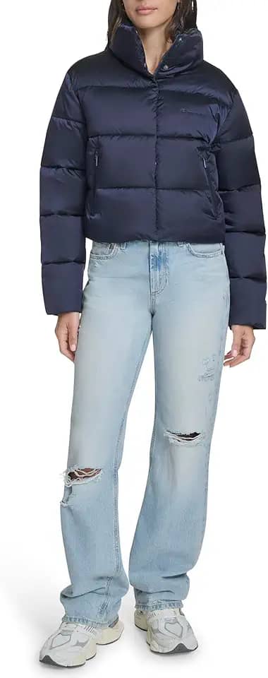 Jaqueta Champion Women's Cropped Puffer Jacket Championfeminino