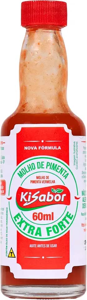 KiSabor, Molho de Pimenta Extra forte, 60 Gramas