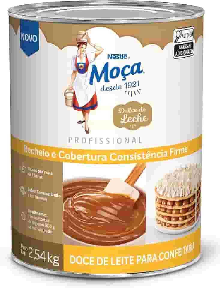 Recheio e Cobertura MOÇA Doce de Leite Consistência Cremosa 2,54Kg