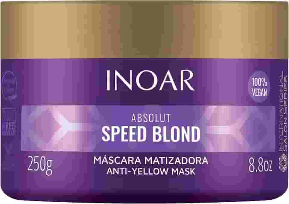Máscara Speed Blond Matizadora, Inoar, Sem Cor, 250 G
