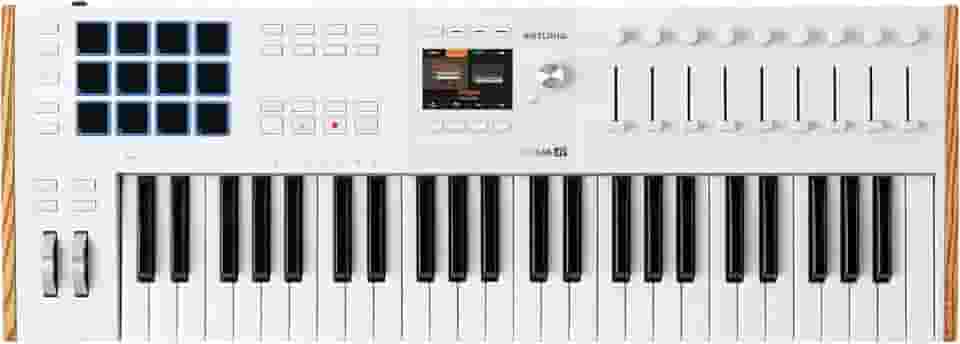 ARTURIA Keylab 49 Mk3 Branco — Controlador De Teclado Usb Midi De 49 Teclas Com Software Analog Lab Pro Incluído