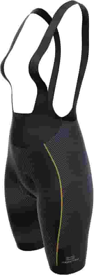 Bretelle Ciclismo Feminino Márcio May Race Carbon III - Gel - Preto/Dourado