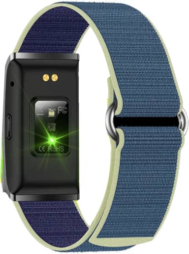 ASHATA Pulseira Inteligente, Rastreador de Fitness Com Step -count Heart Sleep Monitor, 40 Dias de Espera, 10m à Prova D'água, para Homens Mulheres Crianças (Azul)