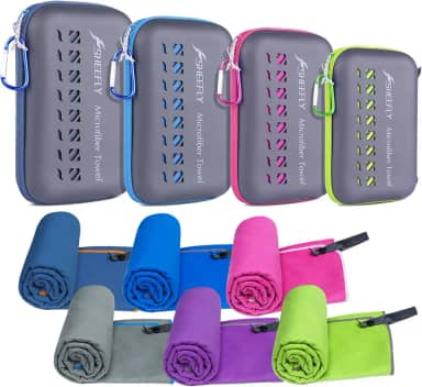 Toalha de acampamento de microfibra, toalha de secagem rápida para acampamento, toalha de viagem leve e macia absorvente, toalhas de microfibra grandes de secagem rápida para corpo, mochila, fitness