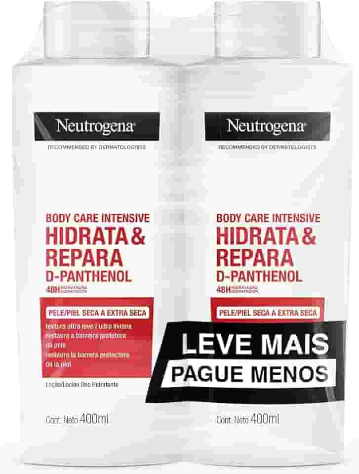 Neutrogena Hidratante Corporal Body Care Intensive Hidrata&Repara, Kit com 2 Unidades de 400ml