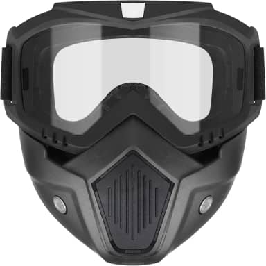 Máscara Tática Compatível Com Nerf Rival, Apollo, Zeus, Khaos, Atlas E Artemis Blasters Rival Airsoft Mask, Máscaras Pretas Removíveis Com Óculos Para Jogos De Tiro, Ciclismo, Festa De Cosplay