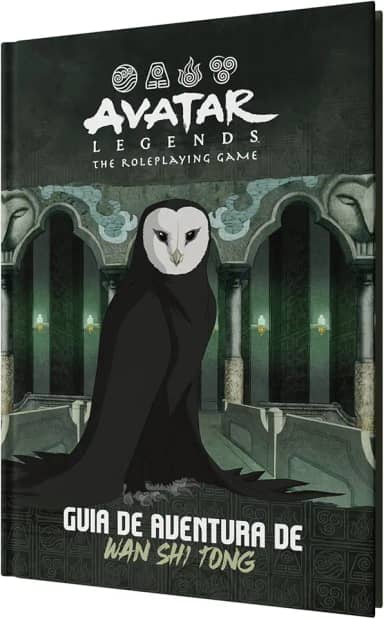 Galápagos, Avatar Legends RPG: Wan Shi Tong (Suplemento), a partir de 14 anos, 2 a 10 jogadores, partidas de até 120 min.