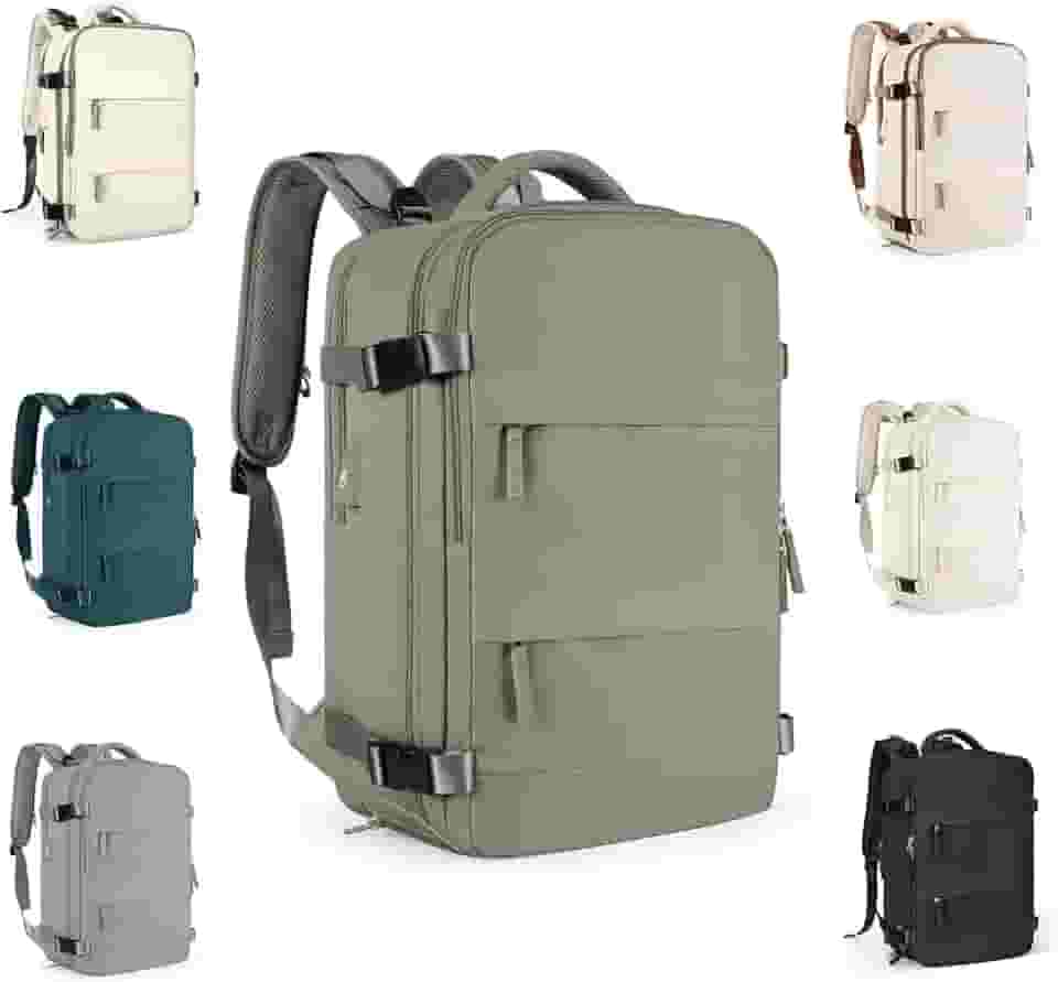 Mochila Executiva de Viagem Grande 40L Impermeável com Porta USB, Mochila Compartimento para Notebook, Mochila Feminina/Masculina Reforçada para Trabalho e viagem – VANOVA