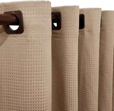 Cortina Tecido Piquet Bege 2,40x1,50 Sala Quarto Cozinha