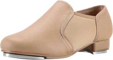 Tênis de dança unissex de couro sintético da Linodes, Marrom, 5.5 Women/4.5 Men