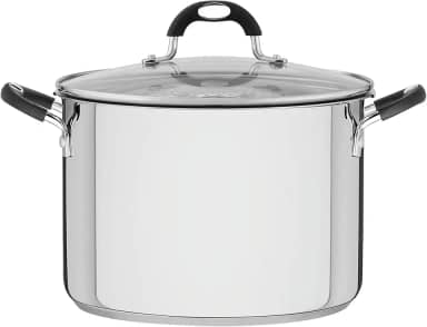 Espagueteira Tramontina Solar Silicone em Aço inox com Fundo Triplo com Tampa de Vidro 24 cm 7,8 L 62137/240