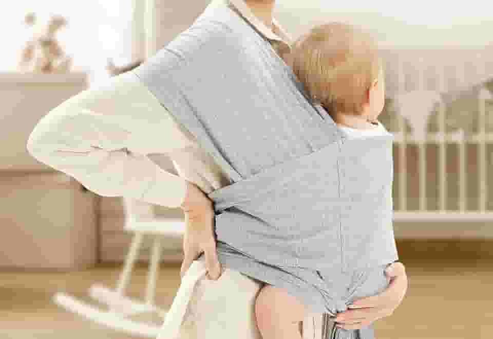 Wrap Sling de Vestir Pratico Unissex (GG, Cinza)